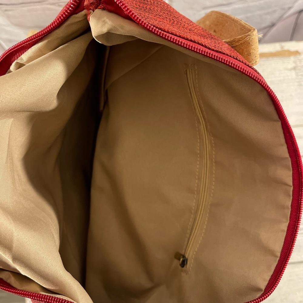 Beautiful two tone cork and fabric tote bag - Picture 3 of 5